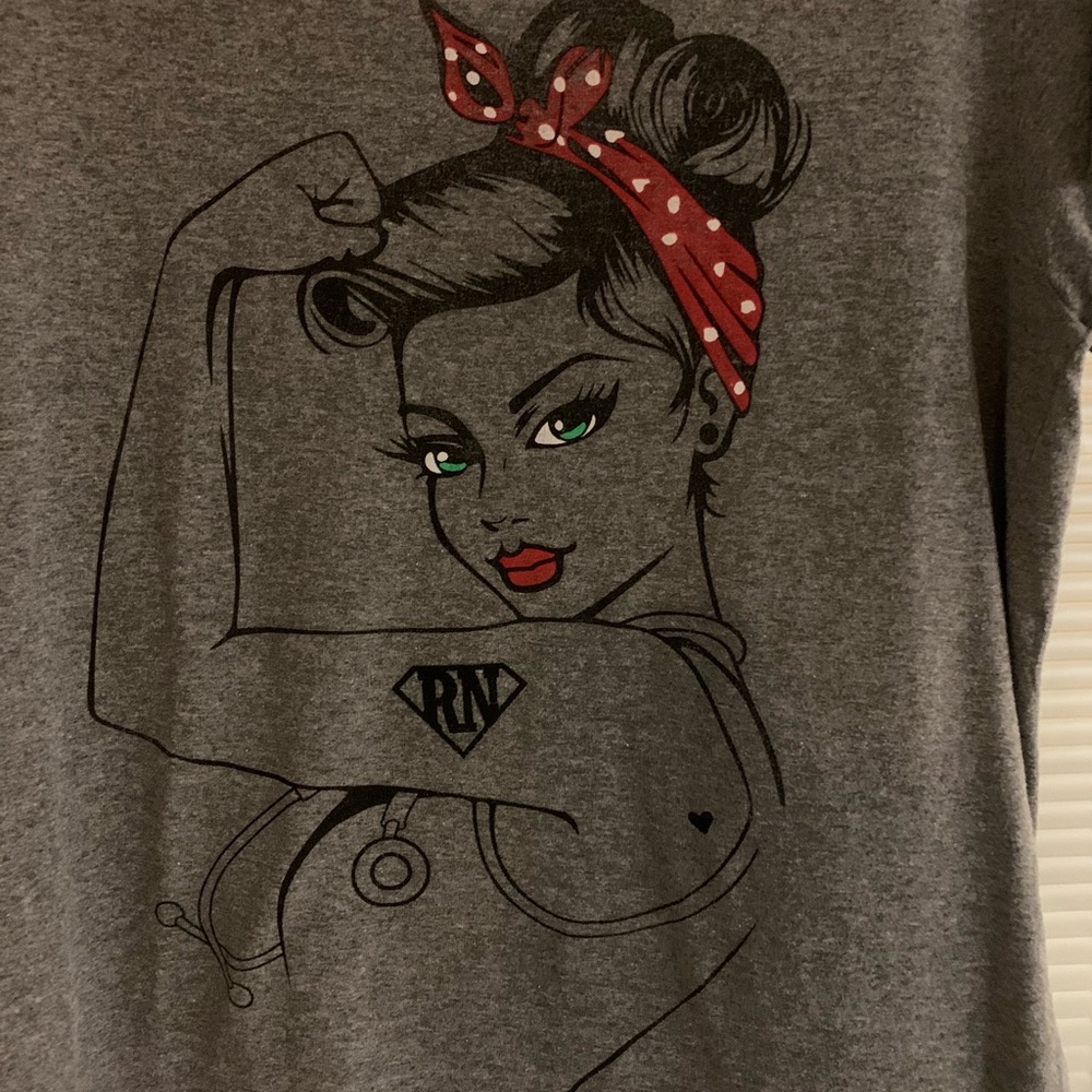Size large Gray Gilden Cotton T-shirt
